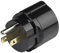 Vivanco TA D/USA Reisestecker Schuko Buchse (USA Stecker schwarz)