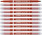 STABILO Filzstift und Fineliner Trio 2 in 1-10er Pack - rot