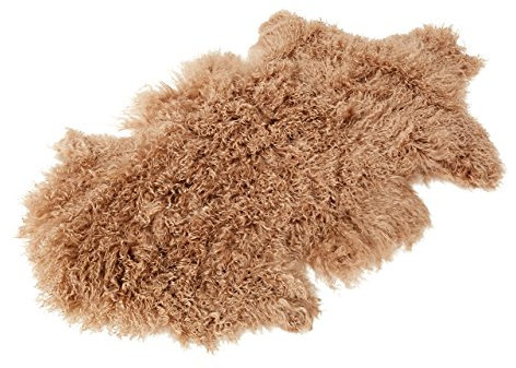 Reissner Lammfelle Naturform Tibetlammfell TP2 100x55cm Farbe Camel/Hellbraun JAY26