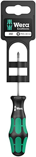 Wera 05100050001, Destornillador para Tornillos Phillips, 350 PH 1 x PH 0x60, 1 Unidad
