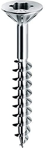 Mustad: 200 Viti Panelvit® PF, Testa Svasata Piana, 5x50 mm, Zincate Chromiting®,Lubrificate Lubex®