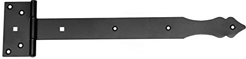 Kreuzgehänge T-Scharniere T-Bänder Gerollt 350 mm Halbschwere Schwarz