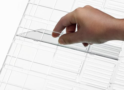 Durable Flexiboxx Register für Prospekthalter A4 quer transparent