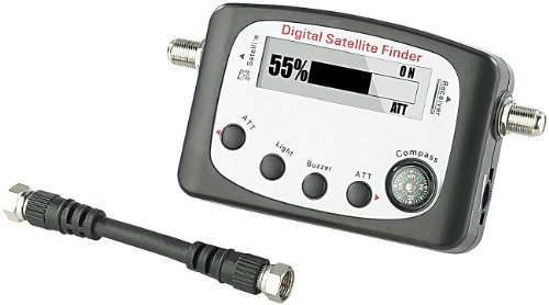 esoSAT Localizadores para Equipos por satélites - Se sentó descubridor: Buscador de satélite Digital con brújula, Pantalla LCD y señal de Sonido (Se sentó Dispositivo medición, Brújula)