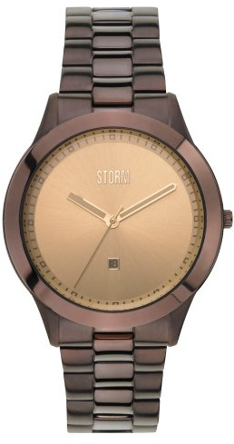 STORM 47166/BR Herrenuhr, Armband aus Edelstahl, Braun, braun, Armband
