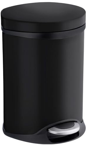 SMEDBO Treteimer, Edelstahl, Schwarz, 22,5 x 22 x 33,5 cm