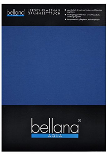 Bellana® Aqua Jersey Multifunktions-Spannbettlaken für Wasserbetten in Normal- und Übergrößen, 140-160x200-220 cm in royal