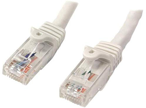 StarTech.com 10m CAT6 Ethernet Cable - White CAT 6 Gigabit Ethernet Wire -650MHz 100W PoE++ RJ45 UTP Category 6 Network/Patch Cord Snagless w/Strain Relief Fluke Tested UL/TIA Certified (N6PATC10MWH)