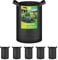 iPower Sac de Culture en Tissu pour Pot d'aération, Noir, 10 litres