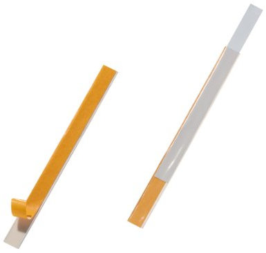 Durable Beschriftungsfenster Labelfix, selbstklebend, für Etiketten 200 x 15 mm, transparent, Packung à 10 Stück, 801519