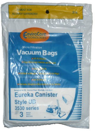 3 Eureka UB Ultra Boss alergy Canister Vacuum Bag, Ultra Boss aspiradoras, 61240 – 12, 3530 un