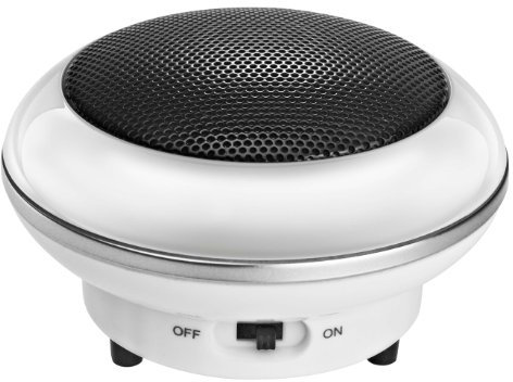 Wavemaster MOBI - Mini enceinte mobile portable rechargeable Blanche (3,8 Watts) Avec entrée jack 3,5mm