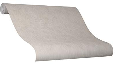 marburg Tapete Greige Grau Uni Ideal für Wohnzimmer Colani Visions Made in Germany 10,05m X 0,70m 53357