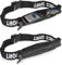 ORAMICS Sport Hüfttasche Laufgürtel Smartphone Handy Bauchtasche - elastischer Gummiband Schnalle Running Belt zum Joggen - wetterfeste Gürteltasche für Reisen und Sport, Fitness-Gürtel in Schwarz