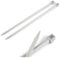 Stricknadeln Aluminium gerade 35cm Stärke 2-10 mm 1 Paar Aluminiumstricknadeln, Stärke:9 mm