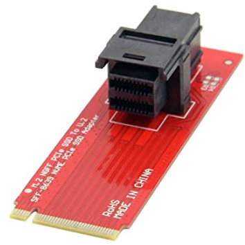 Adaptateur U.2 U2 Kit SFF-8639 NVME PCIe SSD pour carte mère Intel SSD 750 p3600 p3700 M.2 SFF-8643 - Mini SAS HD