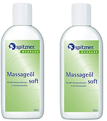 Spitzner Massageöl Set Soft (2x200 ml) – pflegendes Massage-Öl für empfindliche Haut mit IMP-Komplex für geschützte Haut