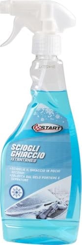 START - Spruzzino Deghiacciante Parabrezza | Sciogli Ghiaccio Rapido | Sblocca Portiere e Serrature | 500 ml | Spray Efficace a 20 cm | Confezione da 1 Pezzo