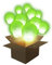 Farol volador Balloon verde X30