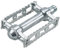 MKS pedals Sylvan Touring, silver, 2 pieces, Metallic