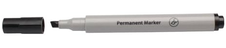 Whitebox Chisel Tip Permanent Marker - Black