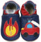 HOBEA-Germany Krabbelschuhe für Jungs und Mädchen in verschiedenen Designs, Modell Schuhe:Feuerwehr mit Feuer, Schuhgröße:24/25 (24-30 Monate)