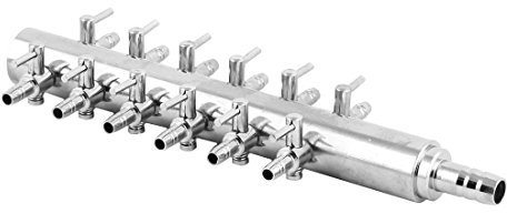 sourcing map Aquarium 12 Way Inline Manifold Air Flow Pump Tubing Splitter Lever Control Valve