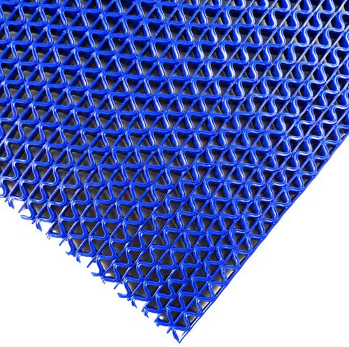 vinwave Mini 1/10,2 cm Dick Vinyl PVC Wet Floor Matte für Pool Dusche Sauna Spa Badewanne Bad Splash Matten Wasser Ablauf Wet Bodenbelag-Anti-Rutsch 3' x 5' blau