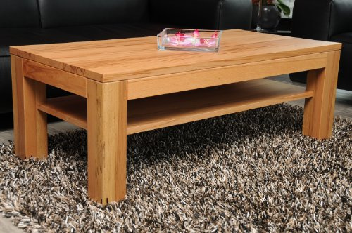 Holz-Projekt-Summer Couchtisch Kernbuche 90x60cm H:42cm Zarge bündig mit Ablage/Wunschmaß auf Anfrage/Massivholz