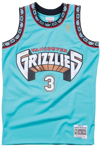 Mitchell and Ness Abdur-Rahim Teal Grizzlies #3 Swingman Jersey Teal XL