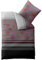 aqua-textil Concept Bettwäsche 155 x 220 cm Mikrofaser Bettbezug Alice Streifen Kreise Grau Pink Schwarz