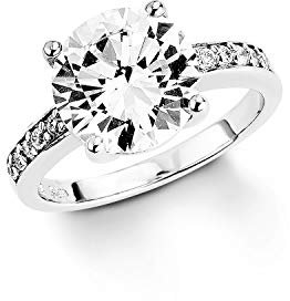 Amor Ring 925 Sterling Silber Damen Ringe, mit Zirkonia synth., Silber, Kommt in Schmuck Geschenk Box, 9909148