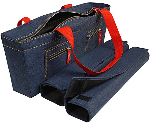 NEW! - Empty Mahjong Bag - Denim Soft Bag by Linda Li - Empty Bag Only