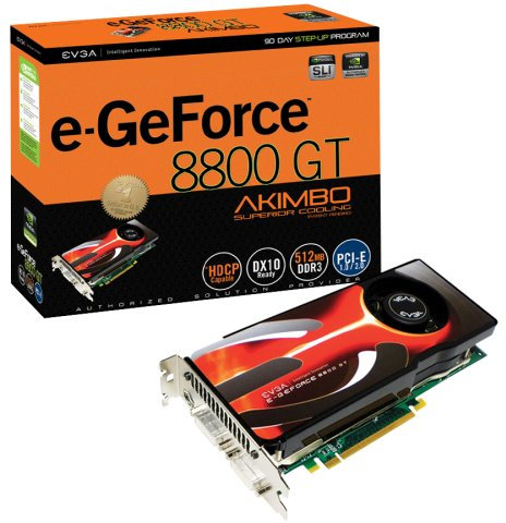 EVGA e-GeForce 8800 GT AKIMBO SC Edition 512MB DDR3 PCI-Express 2.0 Graphics Card (512-P3-N808-AR)