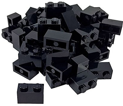 LEGO 50x 3004 Brick 1x2 | Black