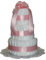 Klassische Windeltorte - rosa für Mädchen - Geschenk zur Geburt & Taufe - Windelpyramide - 3 Stöckig