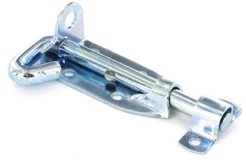 100mm(4) - 2X Light Padbolt for Garden Gate Shed Door Sliding Bolt Lock Secure Zinc