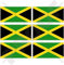 Jamaica Jamaika Flagge Karibik 40 mm (40,6 cm) Mobile Handy Vinyl Mini Sticker, Aufkleber X6