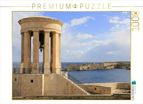 CALVENDO Puzzle Siege Bell War Memorial, Valletta | 1000 Teile Lege-Größe 64 x 48 cm Foto-Puzzle für glückliche Stunden
