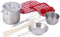 Moses 638829 KinderKochSet 13tlg. | Das perfekte Geschenk | Aus rostfreiem Stahl | Mit Kochhandschuh, Topflappen, Suppentopf, Messerset und mehr, Rot