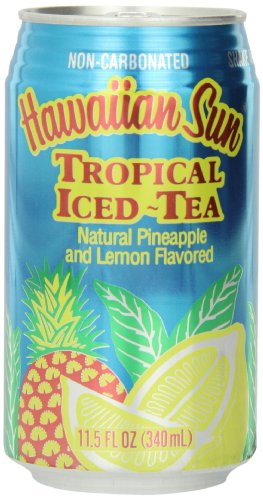 Hawaiian Sun Iced Tea, Tropical, 11.5-Ounce (Pack of 24)