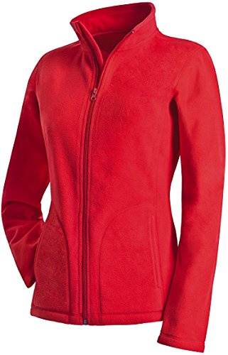 Stedman Apparel Women's Active Fleece Jacket/ST5100 Sweatshirt, Scarlet Red, Size 14 (Size:Large)