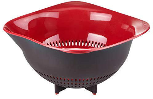 Tefal Ingenio passoire Plastique, Noir et Rouge, 1 - Pack