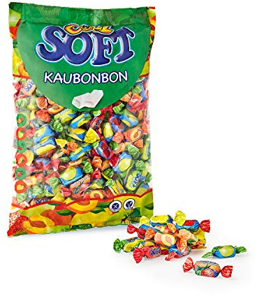 Cool Soft Kaubonbons | vegan und glutenfrei | im Beutel, 1er Pack (1 x 1 kg)