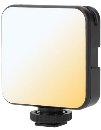 ayex Hochwertige Bicolor Videoleuchte einstellbare Helligkeit 2000 mAh Akku USB-Type-C ladbar W64