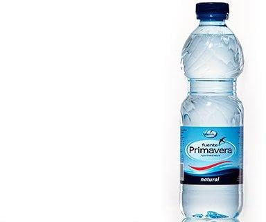 Agua mineral natural fuente primavera botella de 330ml
