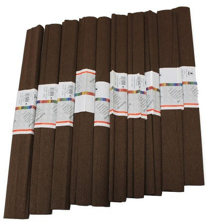 Staufen 617161 - Krepppapier 10 Rollen 50 x 250 cm schoko