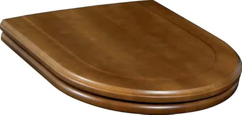 Villeroy & Boch WC Sitz paßt nur zu HOMMAGE nur für 666310 Massivholz nussbaum Scharniere edelmessing, 9926K600
