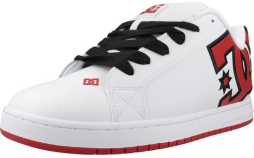 DC Shoes Court Graffik - Leather Shoes for Men - Lederschuhe - Männer - 46.5 - Weiss,