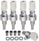Yibuy Banjo-Stimmzapfen, Mechaniken, Wirbel, weiß, für Banjo mit 5 Saiten